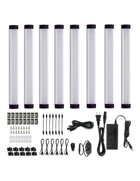 Kit de Iluminación LED Bajo Gabinete AIBOO 24W 8 Barras 2700K