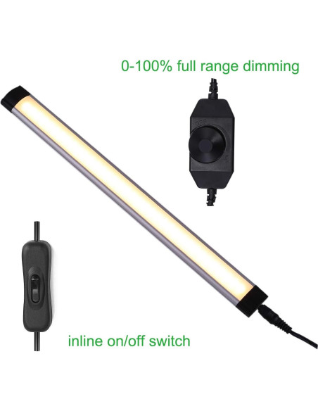 Kit de Iluminación LED Bajo Gabinete AIBOO 24W 8 Barras 2700K