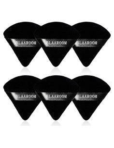 Esponjas de Maquillaje BLAAROOM 6 Pcs Triangulares Negras