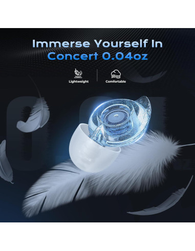 Tapones para Oídos Yawsoy C12 Alta Fidelidad Azul - 2 Pares