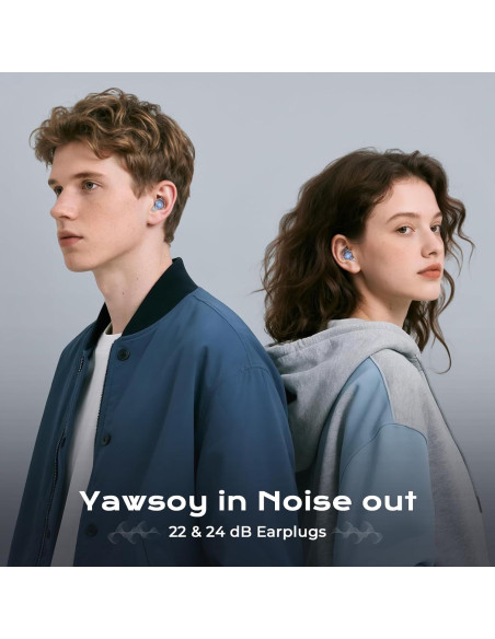 Tapones para Oídos Yawsoy C12 Alta Fidelidad Azul - 2 Pares