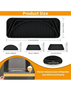 Bandeja de Goteo de Silicona para Refrigerador Aolso 53x20 cm 2