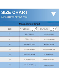 Calcetines de Compresión Abiertos Blahhey Talla Grande 20-30 mmHg 2