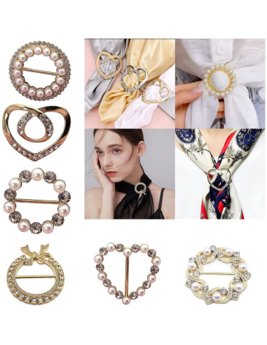 Clip de Bufanda y Corbata KAKASEA con Diseño Elegante