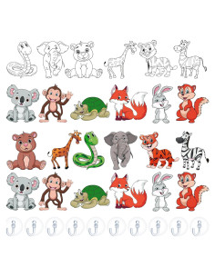 Kit de Manualidades Suncatcher Lewtemi 36 Piezas Animales