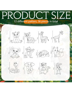 Kit de Manualidades Suncatcher Lewtemi 36 Piezas Animales 2