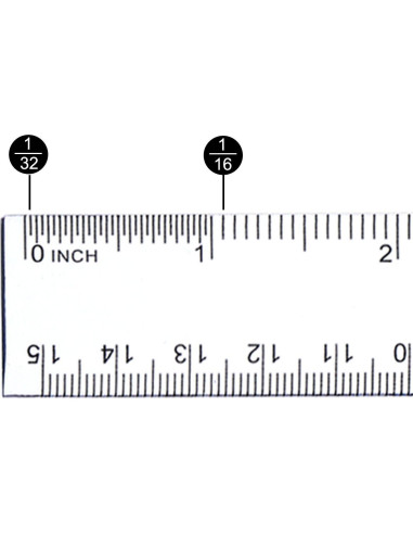 Paquete de 2 Reglas de Plástico EBOOT Transparentes 15 cm