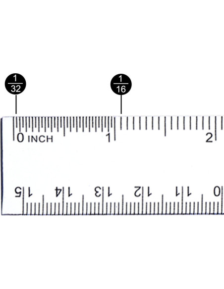 Paquete de 2 Reglas de Plástico EBOOT Transparentes 15 cm
