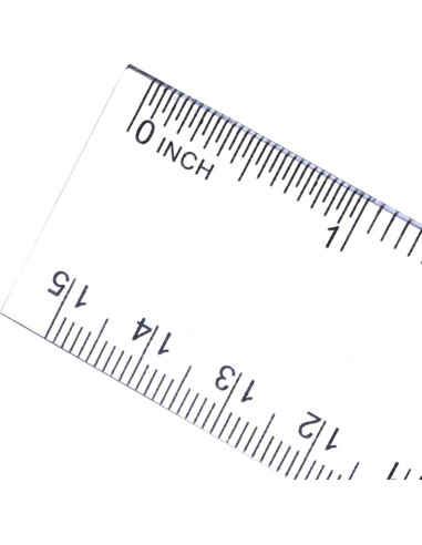 Paquete de 2 Reglas de Plástico EBOOT Transparentes 15 cm