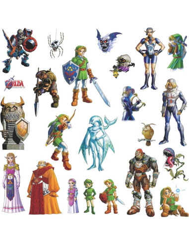 Calcomanías de Pared 3D RoomMates Zelda Ocarina 23 Piezas