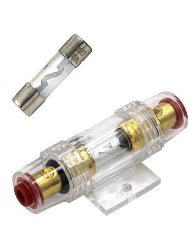 Soporte de Fusible AGU Inline 60A RKURCK para Amplificador de Coche