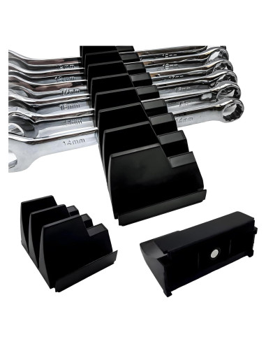 Organizador Magnético de Llaves ISFQERON 12 Pcs Negro