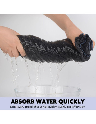 Toallas de Microfibra para Cabello SUNLAND 120x61 cm 2Pack