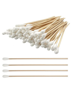 Hisopos de Algodón 15 cm SUIZWMOU 2000 piezas Mango Madera