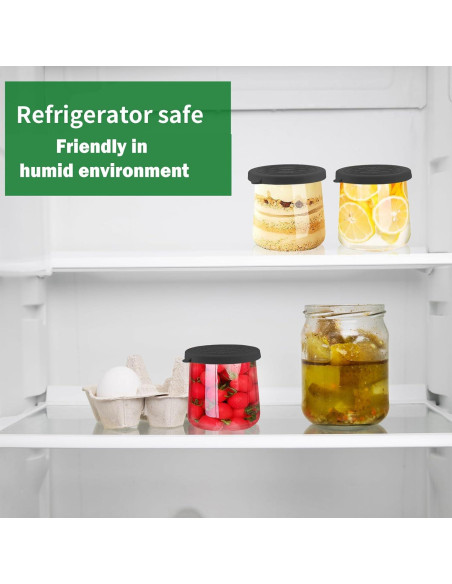 Tapas de Silicona para Tarros de Yogur Oui 5 Oz - Volcanoes Club - 12 Piezas Negras Tapas de Silicona para Tarros de Yogur Oui 5 Oz - Volcanoes Club - 12 Piezas Negras