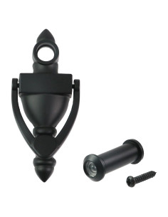 Agujero de puerta y mirador Antrader 160 negro mate