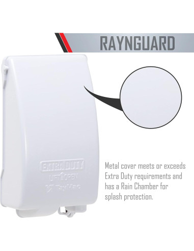 Cubierta de Salida Eléctrica Impermeable TayMac MX4280WH 1 Gang