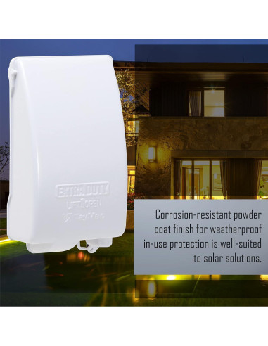 Cubierta de Salida Eléctrica Impermeable TayMac MX4280WH 1 Gang