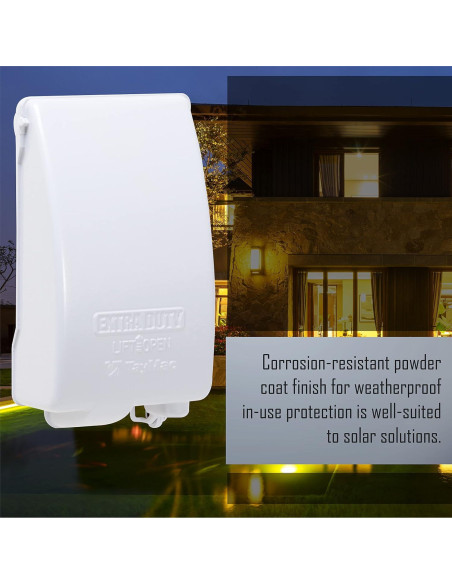 Cubierta de Salida Eléctrica Impermeable TayMac MX4280WH 1 Gang