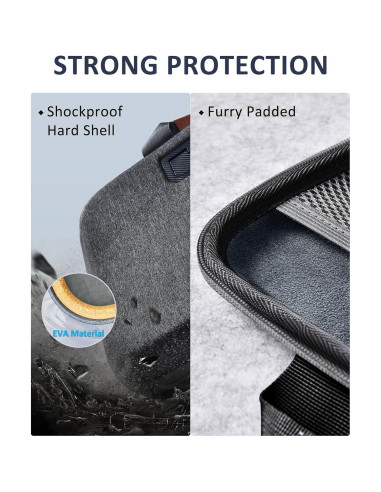 Funda Dura para Laptop 13-14" Nauttxon Impermeable Negra