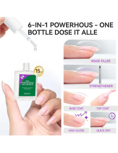 Esmalte de Uñas Endurecedor Gelike EC 15ml Transparente 2