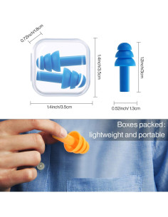 BBTO 24 Pares Tapones de Silicona Suaves Impermeables 2