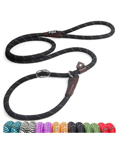 Correa Deslizante Fida para Perros Grandes 1,27cm x 1,83m