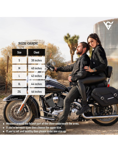 Chaqueta de Motocicleta Viking Cycle Ironborn para Hombres - 4 Estaciones