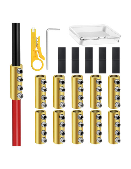 Kit de Conectores de Cable 6 AWG Onfunlee 10 Pcs 80A