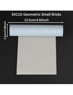Rodillo de Textura AUSPDICE S411-G Ladrillos Pequeños 2