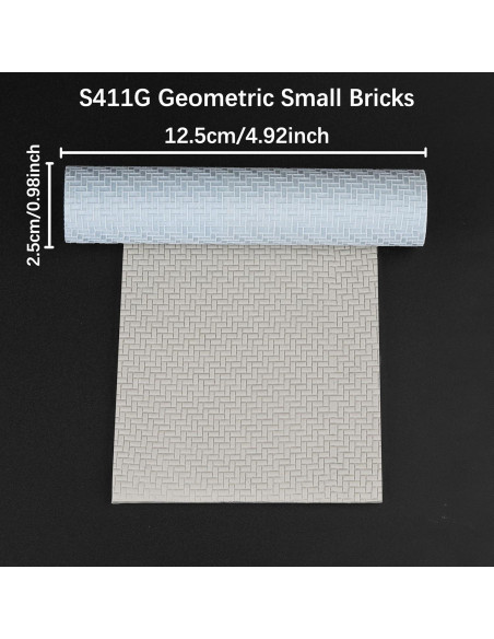 Rodillo de Textura AUSPDICE S411-G Ladrillos Pequeños Rodillo de Textura AUSPDICE S411-G Ladrillos Pequeños