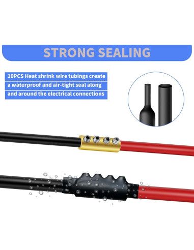 Kit de Conectores de Cable 6 AWG Onfunlee 10 Pcs 80A