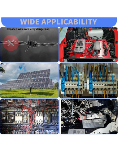 Kit de Conectores de Cable 6 AWG Onfunlee 10 Pcs 80A