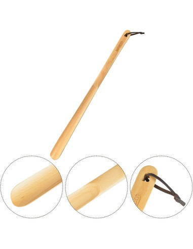 Cuchara de Zapato de Madera Luxdecor 60cm Mango Largo Haya