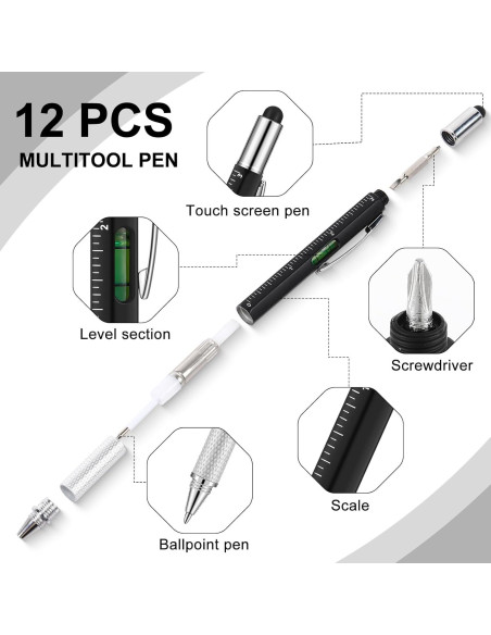 24 Pcs Cuadernos Impermeables y Bolígrafos Multiherramienta Gueevin