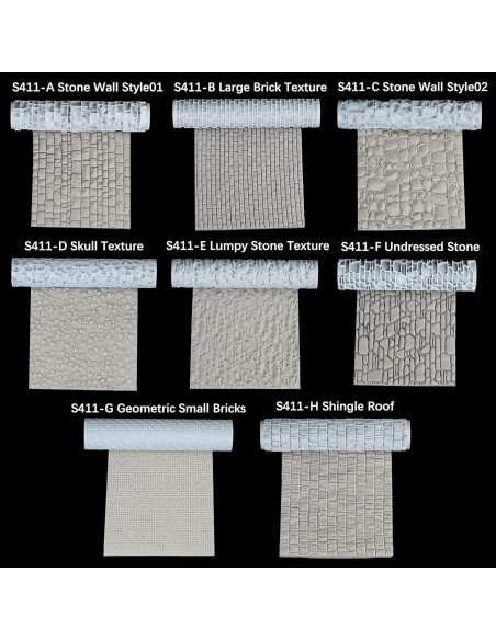 Rodillo de Textura AUSPDICE S411-G Ladrillos Pequeños Rodillo de Textura AUSPDICE S411-G Ladrillos Pequeños