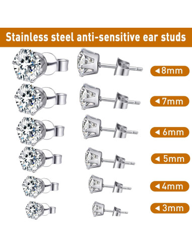 Kit de Perforación de Orejas y Nariz Hicarer con Aretes