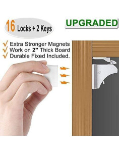 Cerraduras Magnéticas Vmaisi 16 Piezas para Niños 2