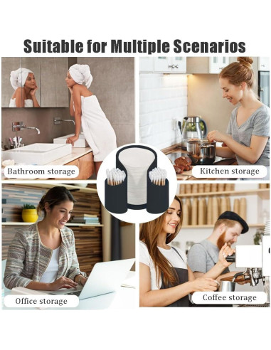 Soporte de Papel para Filtros de Café OULIGET - Organizador Negro