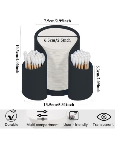 Soporte de Papel para Filtros de Café OULIGET - Organizador Negro