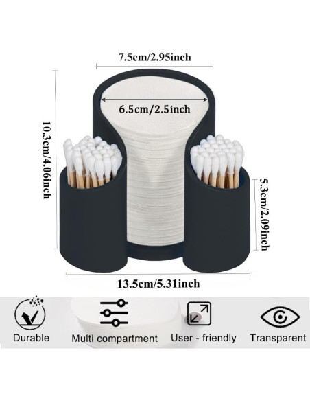 Soporte de Papel para Filtros de Café OULIGET - Organizador Negro