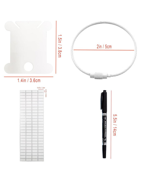 Bobinas de Hilo de Bordado INFNZOLI 120 Piezas Organizador