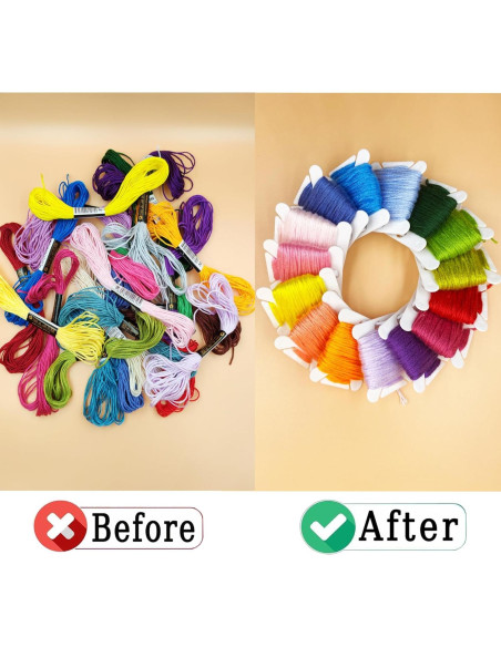 Bobinas de Hilo de Bordado INFNZOLI 120 Piezas Organizador