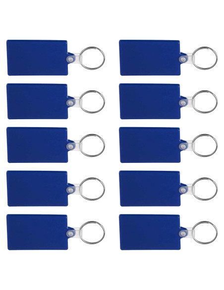 Set de 10 Llaveros Suaves Rectangulares Promocionales Azul Set de 10 Llaveros Suaves Rectangulares Promocionales Azul