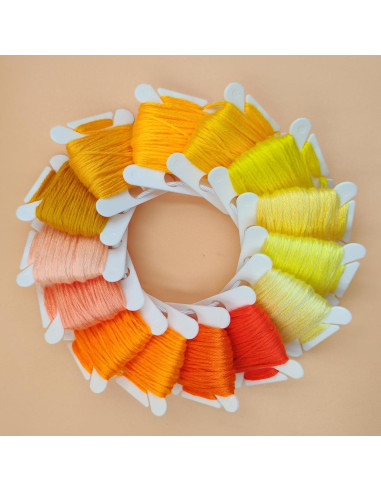 Bobinas de Hilo de Bordado INFNZOLI 120 Piezas Organizador