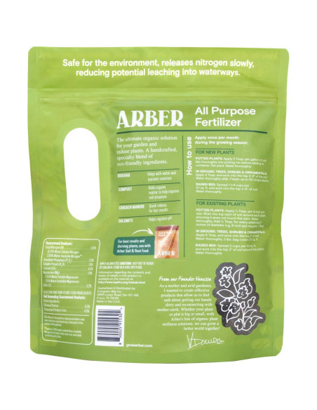 Fertilizante Granular Orgánico ARBER 1.81 kg - Multiusos