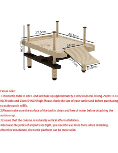 Plataforma Flotante para Tortugas xixibuy - Tamaño Grande 53x29cm 2