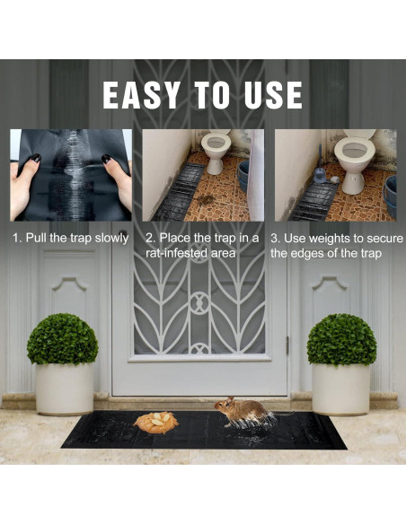 Trampas Adhesivas para Ratones Wanqueen 10 Piezas 119.9x27.9cm