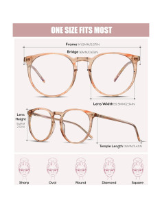 Gafas Anti Luz Azul DUCO 8301 Marrón para Hombres y Mujeres 2