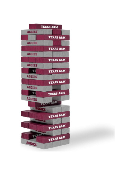 Juego de Bloques Apilables Wild Sports Texas A&M 54 Piezas